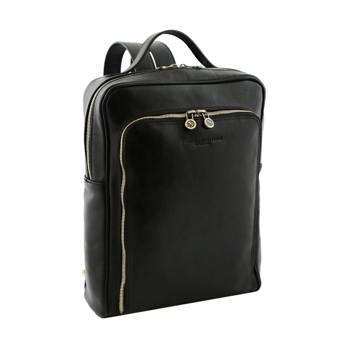 Leather notebook black backpack