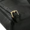 Leather backpack with adjustable straps