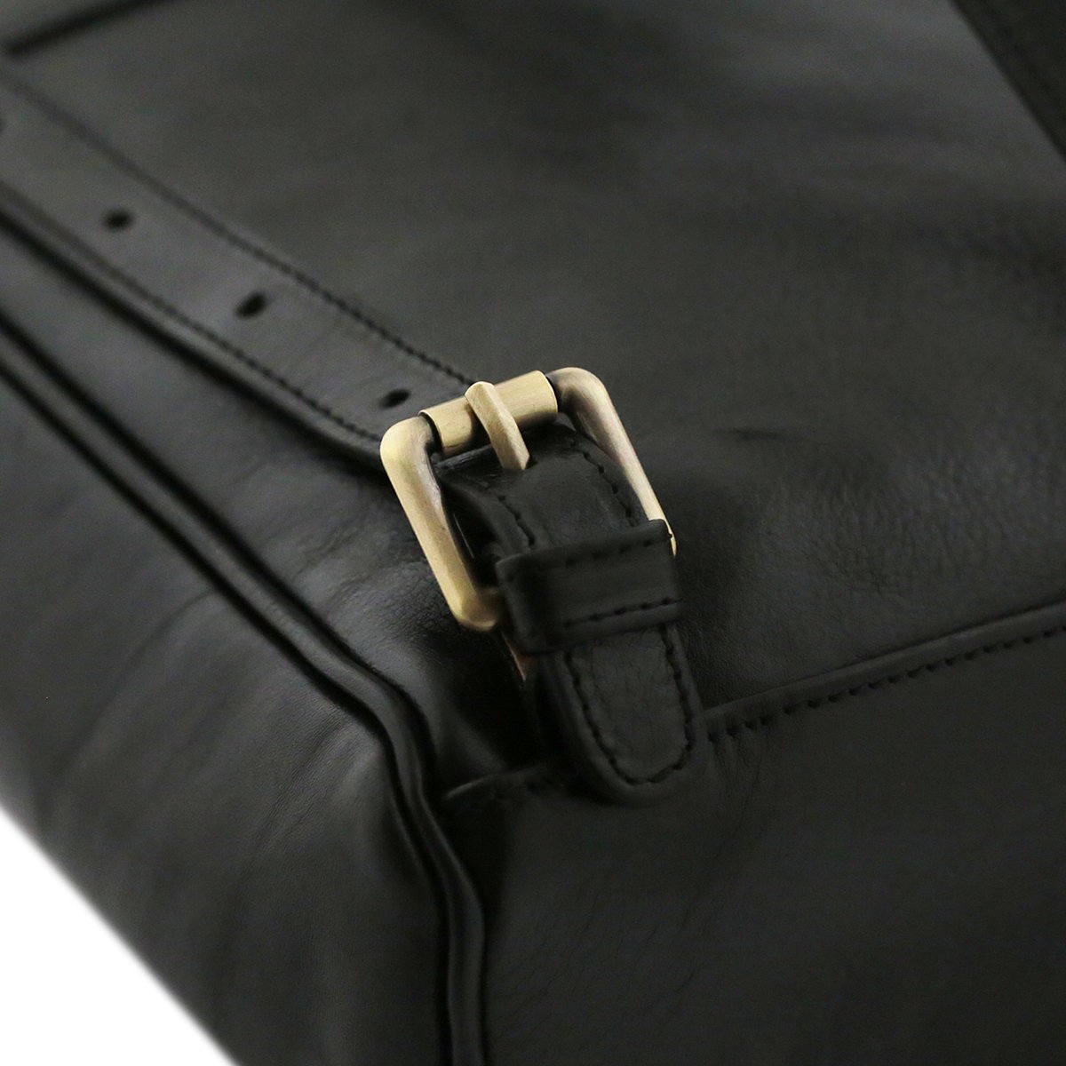 Leather backpack with adjustable straps