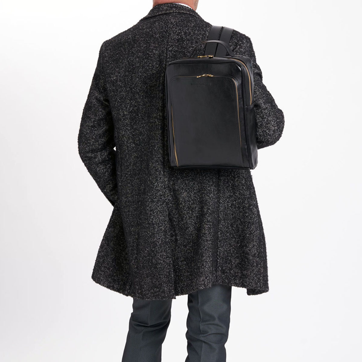 backpack in genuine leather