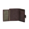 Leather wallet with numerous sections in genuine material