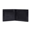 Leather wallet that includes a check holder feature