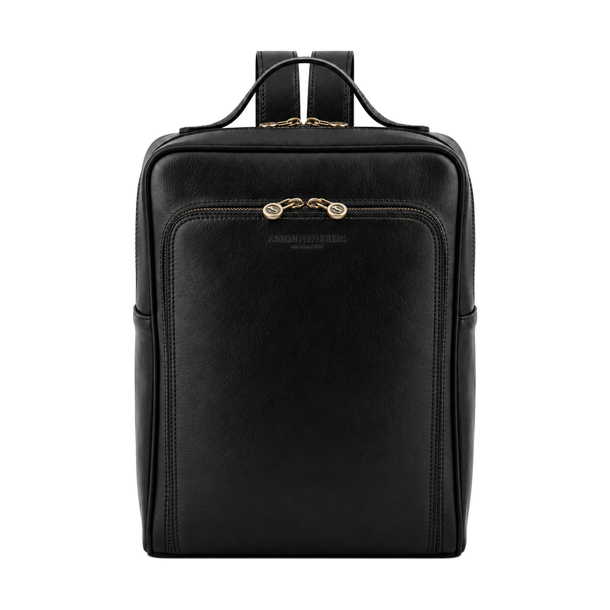 Leather notebook black backpack